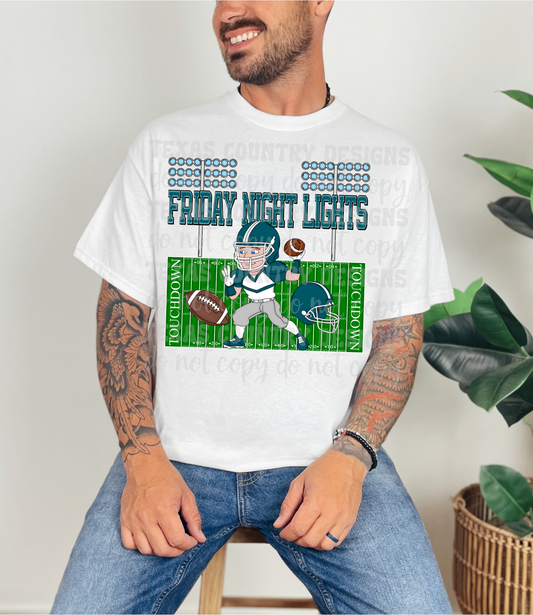 Friday Night Lights Teal
