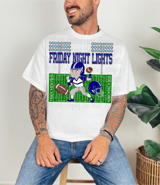 Friday Night Lights Navy Blue